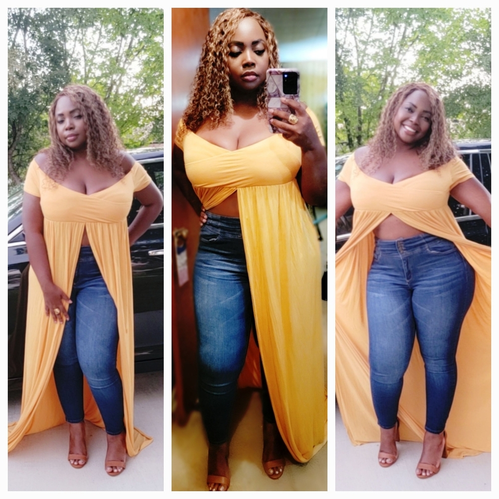 Gold Maxi Top
